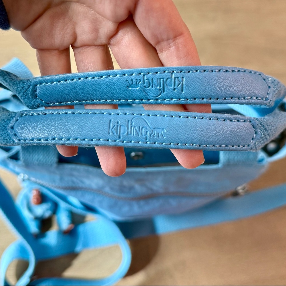 Kipling Elysian Satchel Blue Beam Shoulder Crossbody Bag - Picture 10 of 16